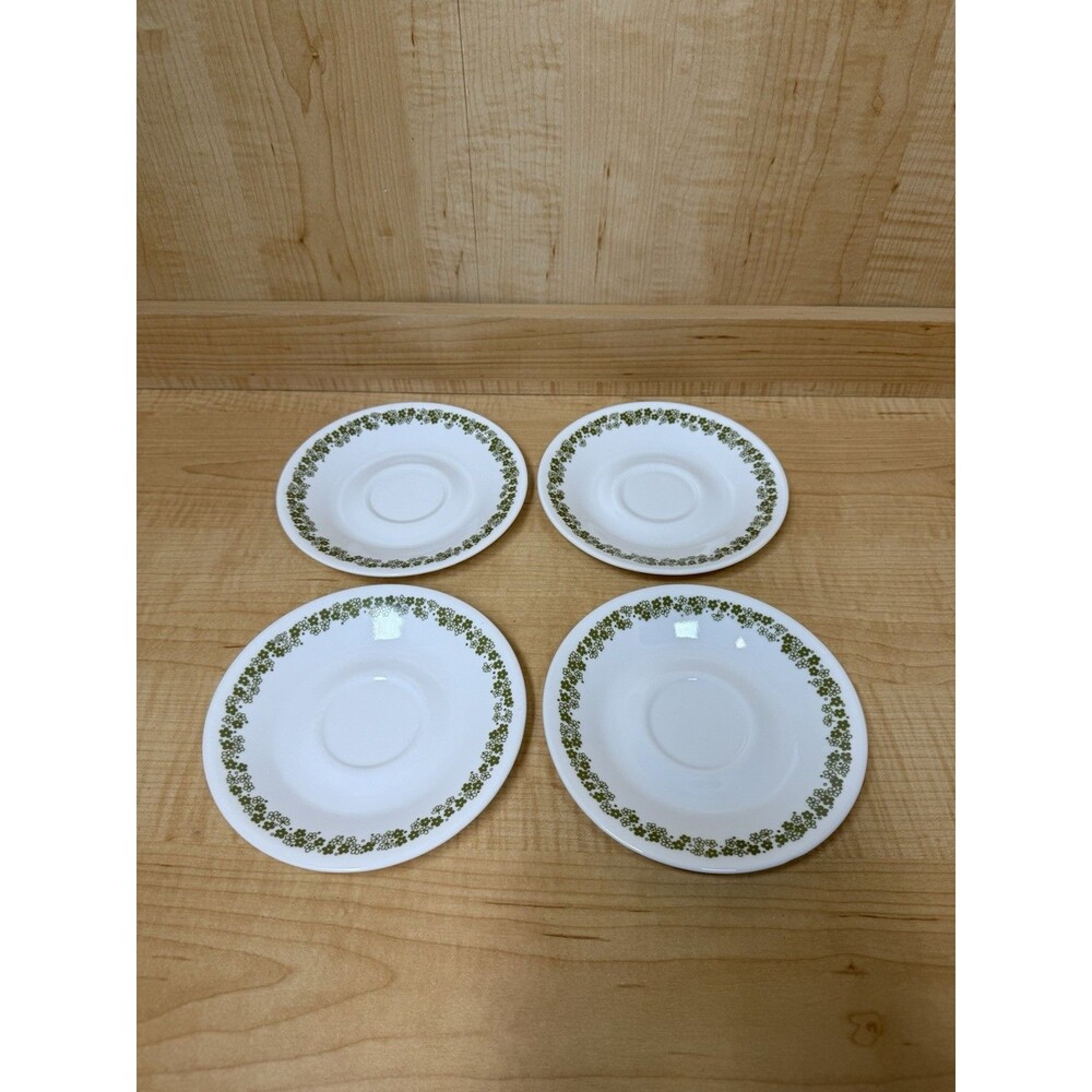 Corelle CRAZY DAISY SPRING BLOSSOM Saucers (6¼" Dia., Set of 4)